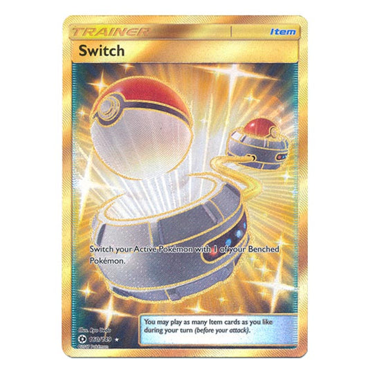 Pokemon - Sun & Moon - Base Set - Switch (Secret Rare) - 160/149