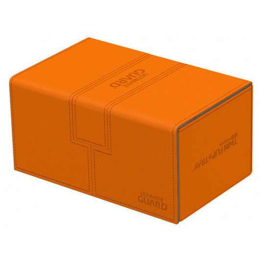 Ultimate Guard - Twin Flip´n´Tray Deck Case - 160+ Standard Size XenoSkin - Orange