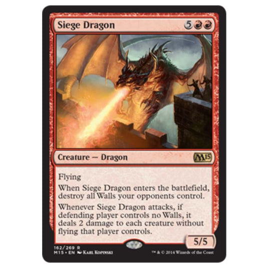 Magic the Gathering - M15 Core Set - Siege Dragon - 162/269