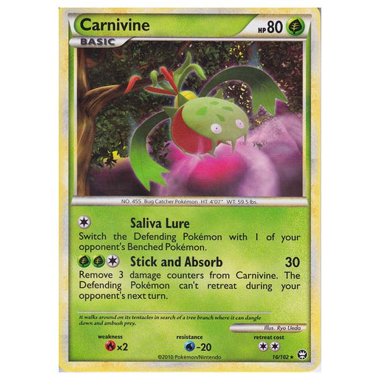 Pokemon - HGSS - Triumphant - Carnivine 16/102