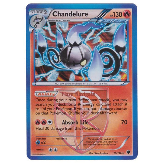 Pokemon - Black & White - Plasma Freeze - Chandelure - 016/116
