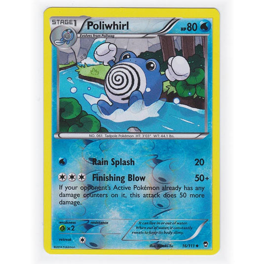 Pokemon - XY Furious Fists - (Reverse Holo) - Poliwhirl - 16/111