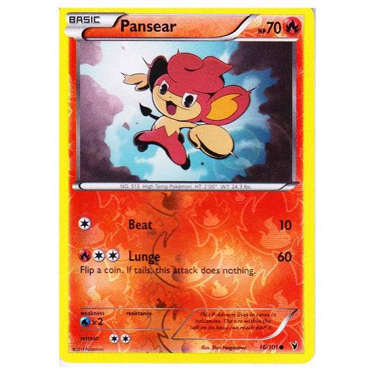 Pokemon - Black & White - Noble Victories - (Reverse Holo) - Pansear 16/101