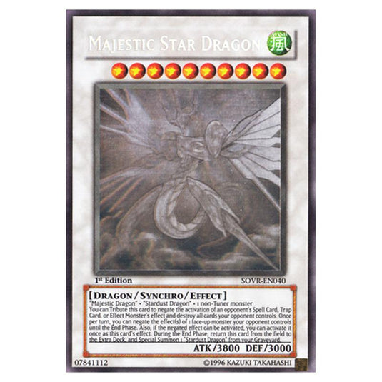 Yu-Gi-Oh! - Stardust Overdrive - Majestic Star Dragon (Ghost Rare) SOVR-EN040