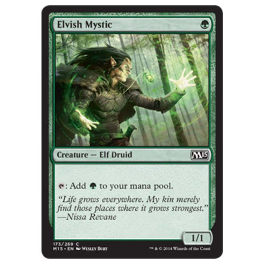 Magic the Gathering - M15 Core Set - Elvish Mystic - 173/269