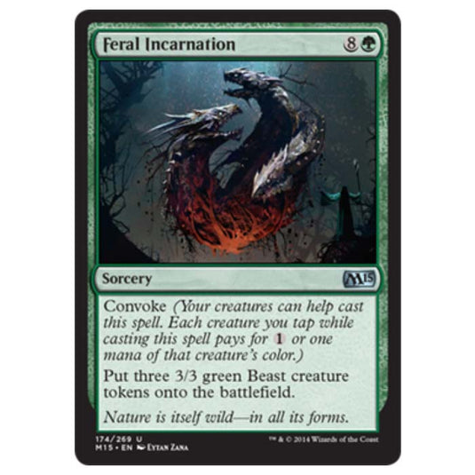 Magic the Gathering - M15 Core Set - Feral Incarnation - 174/269