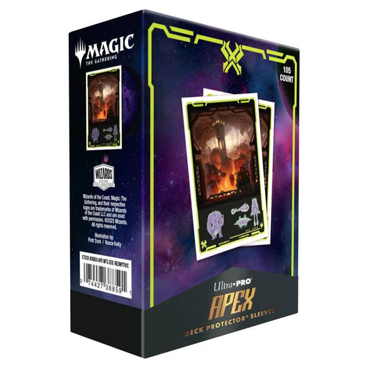 Ultra Pro - Magic The Gathering - Edge Of Eternities - Apex Deck Protector Sleeves - 105 Sleeves - Red Mythic