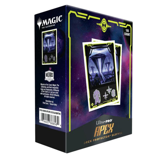 Ultra Pro - Magic The Gathering - Edge Of Eternities - Apex Deck Protector Sleeves - 105 Sleeves - Black Mythic