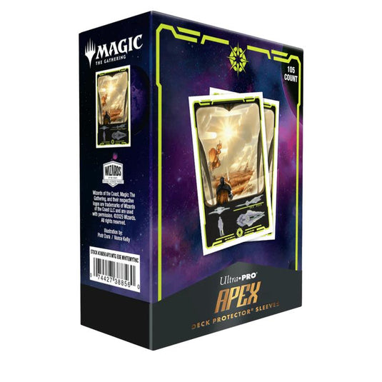 Ultra Pro - Magic The Gathering - Edge Of Eternities - Apex Deck Protector Sleeves - 105 Sleeves - White Mythic