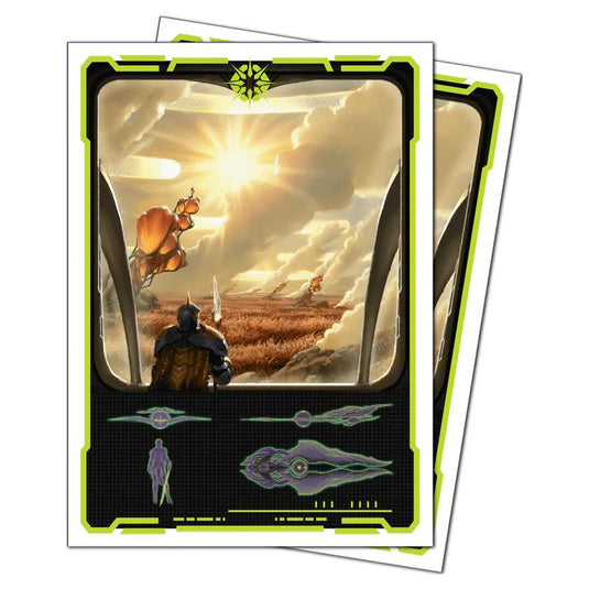 Ultra Pro - Magic The Gathering - Edge Of Eternities - Apex Deck Protector Sleeves - 105 Sleeves - White Mythic
