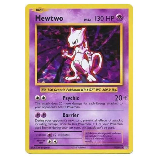 Pokemon - XY Evolutions - Mewtwo - 51/108 (Theme Deck Cracked Ice Holo)