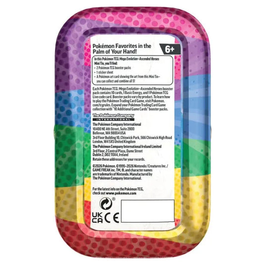 Pokemon - Mega Evolution - Ascended Heroes - Mini Tin - Riolu & Darumaka