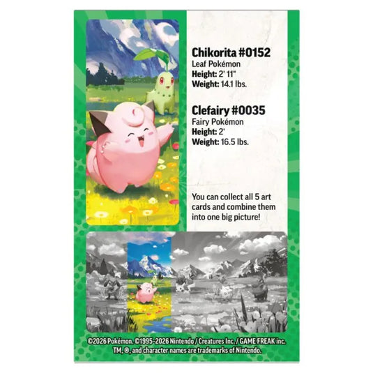 Pokemon - Mega Evolution - Ascended Heroes - Mini Tin - Clefairy & Chikorita