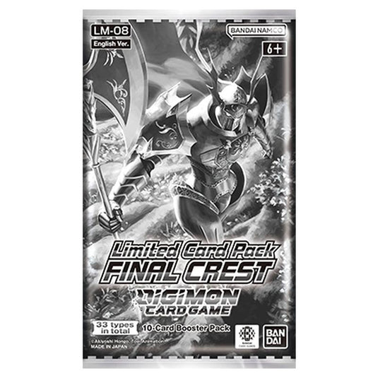 Digimon Card Game - LM08 - Limited Card Pack - Final Crest - Booster Pack