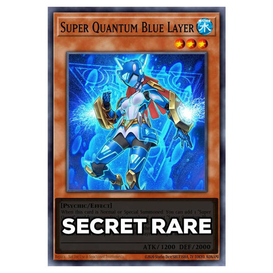 Super Quantum Blue Layer RA05-EN009 card from the Yu-Gi-Oh! set Rarity Collection 5