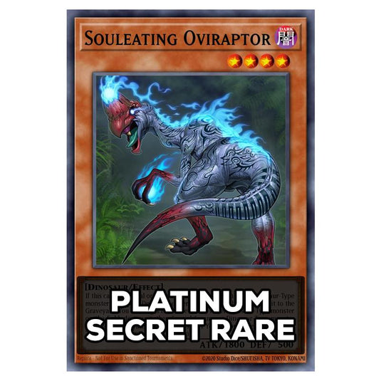 Souleating Oviraptor RA05-EN011 card from the Yu-Gi-Oh! set Rarity Collection 5