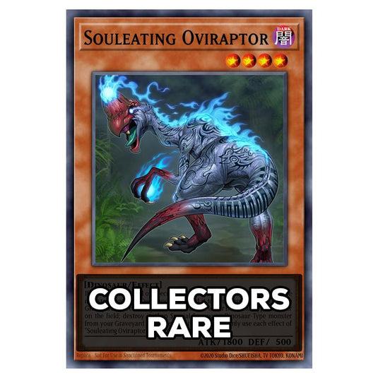 Souleating Oviraptor RA05-EN011 card from the Yu-Gi-Oh! set Rarity Collection 5