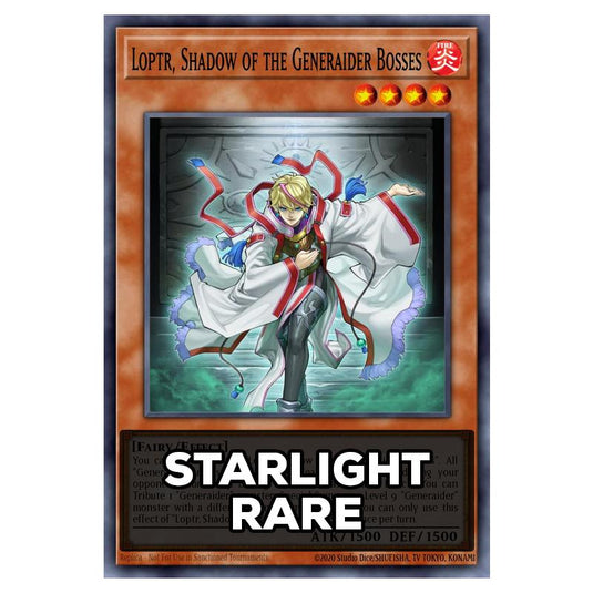 Loptr, Shadow of the Generaider Bosses RA05-EN016 card from the Yu-Gi-Oh! set Rarity Collection 5