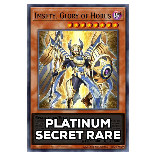 Imsety, Glory of Horus RA05-EN027 card from the Yu-Gi-Oh! set Rarity Collection 5