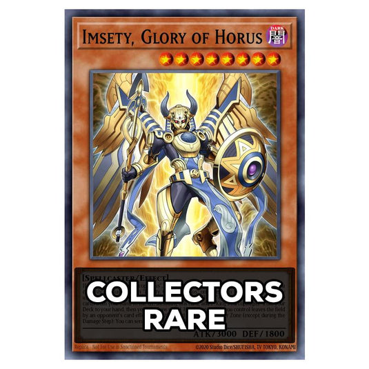 Imsety, Glory of Horus RA05-EN027 card from the Yu-Gi-Oh! set Rarity Collection 5