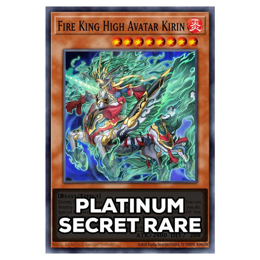 Fire King High Avatar Kirin RA05-EN032 card from the Yu-Gi-Oh! set Rarity Collection 5