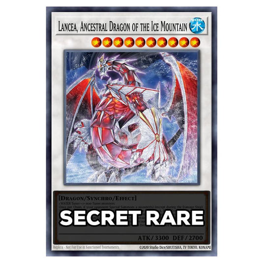Lancea, Ancestral Dragon of the Ice Mountain RA05-EN045 card from the Yu-Gi-Oh! set Rarity Collection 5