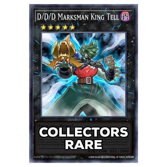 D/D/D Marksman King Tell RA05-EN047 card from the Yu-Gi-Oh! set Rarity Collection 5