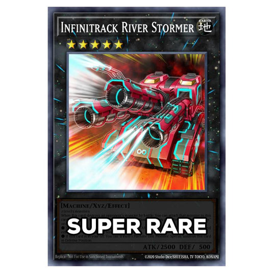 Infinitrack River Stormer RA05-EN049 card from the Yu-Gi-Oh! set Rarity Collection 5