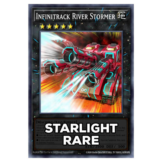 Infinitrack River Stormer RA05-EN049 card from the Yu-Gi-Oh! set Rarity Collection 5