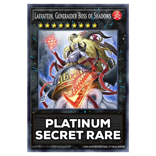 Laevatein, Generaider Boss of Shadows RA05-EN051 card from the Yu-Gi-Oh! set Rarity Collection 5