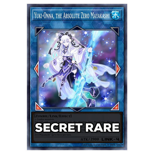 Yuki-Onna, the Absolute Zero Mayakashi RA05-EN057 card from the Yu-Gi-Oh! set Rarity Collection 5