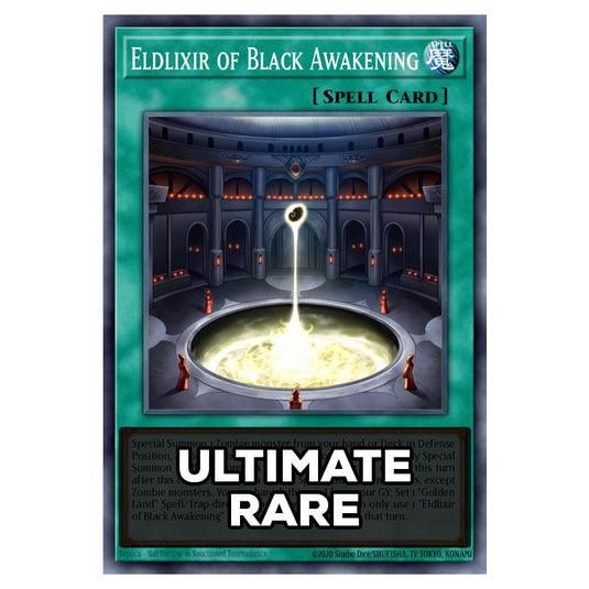 Eldlixir of Black Awakening RA05-EN065 card from the Yu-Gi-Oh! set Rarity Collection 5