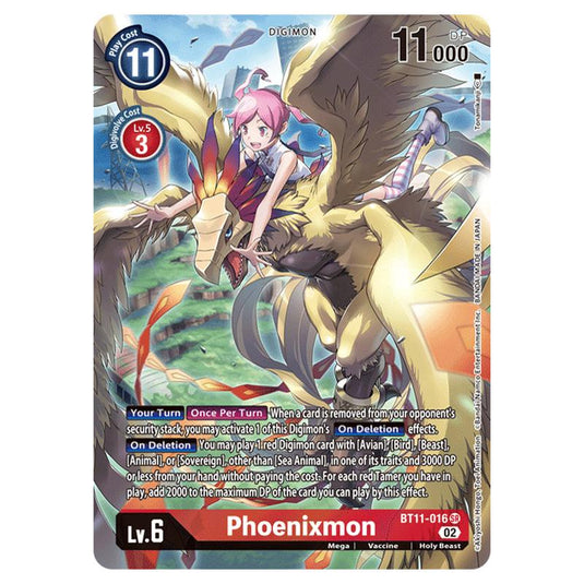 Digimon Card Game - BT-11 - Dimensional Phase - Phoenixmon - (Super Rare) - BT11-016 (Alt Art)