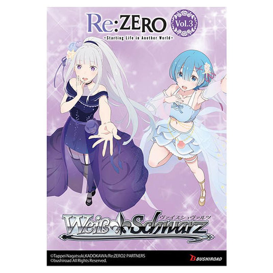 Weiss Schwarz - Re:ZERO -Starting Life in Another World- Vol.3 - Booster Box (12 Packs)