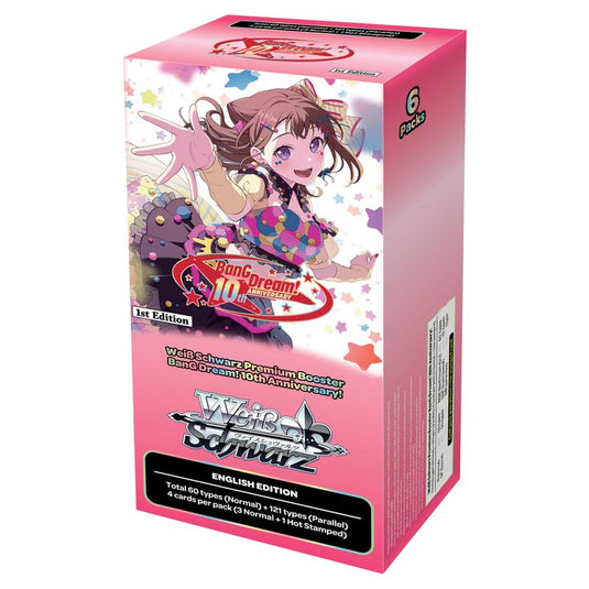 Weiss Schwarz - BanG Dream! 10th Anniversary! - Premium Booster Box (6 Packs)