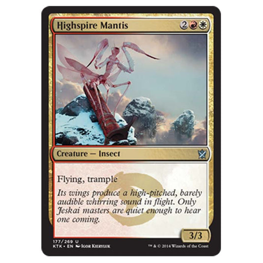 Magic the Gathering - Khans Of Tarkir - Highspire Mantis - 177/269