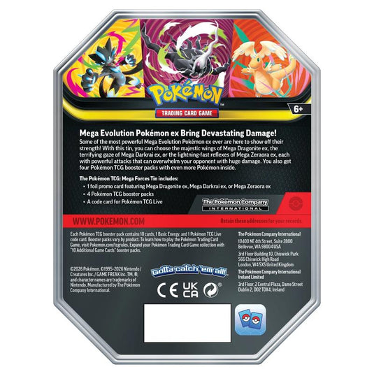 Pokemon - Mega Forces Tin Back