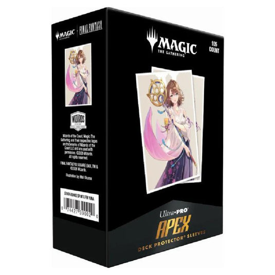 Ultra Pro - Magic The Gathering - Universes Beyond - Final Fantasy - Apex Deck Protector Sleeves - 105 Sleeves - Yuna, Grand Summoner