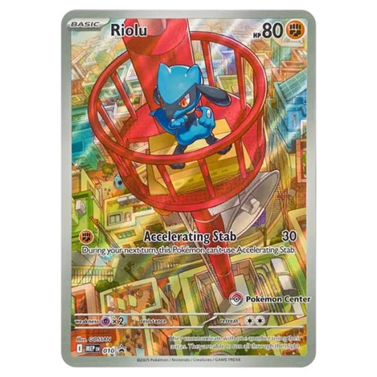 Pokemon - MEP Black Star Promos - Riolu - MEP010 (Pokémon Center Stamp)