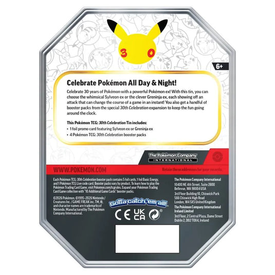 Pokemon - 30th Celebration - Tin - Greninja ex