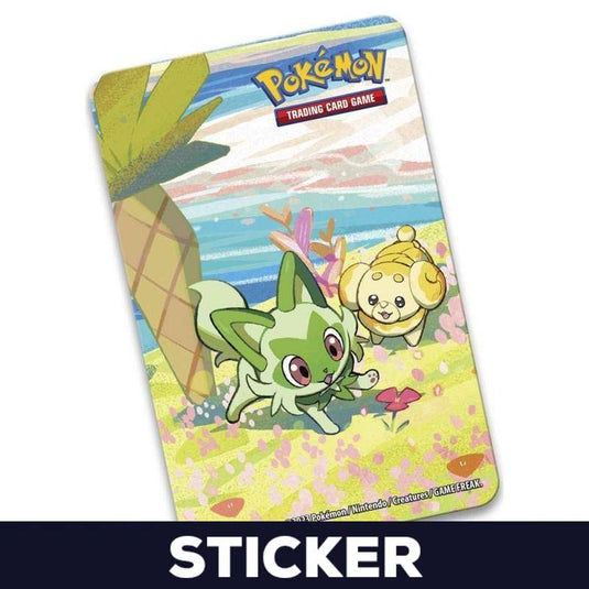 Pokemon - Scarlet & Violet - Paldea Friends - Mini Tin - Sprigatito - Sticker