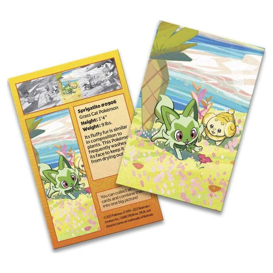 Pokemon - Scarlet & Violet - Paldea Friends - Mini Tin - Sprigatito - Art Card