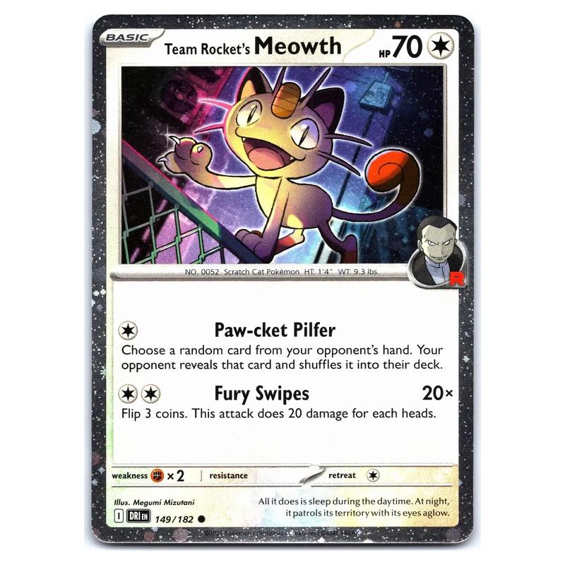 Pokemon - Destined Rivals - Team Rocket's Meowth
