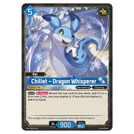 Chillet – Dragon Whisperer card from the Palworld set Dawn of Palpagos