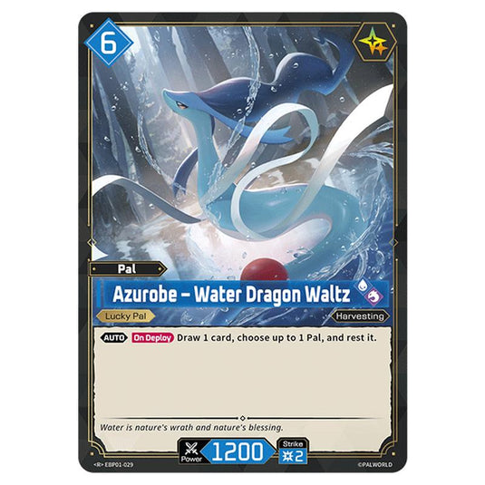 Azurobe – Water Dragon Waltz card from the Palworld set Dawn of Palpagos