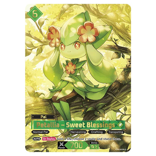 Petallia – Sweet Blessings card from the Palworld set Dawn of Palpagos