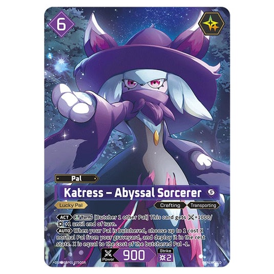 Katress – Abyssal Sorcerer card from the Palworld set Dawn of Palpagos