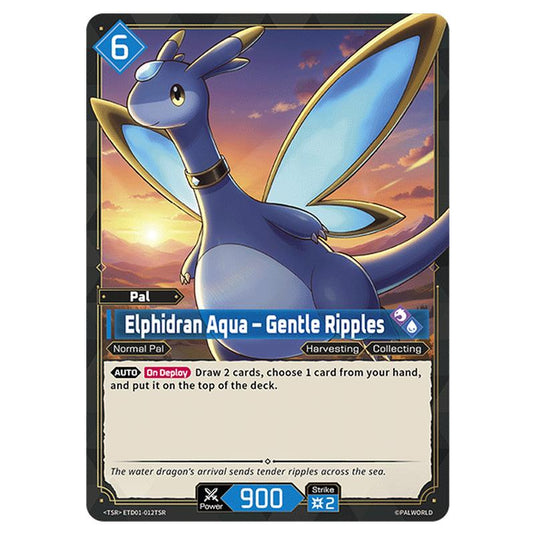 Elphidran Aqua – Gentle Ripples card from the Palworld set Dawn of Palpagos
