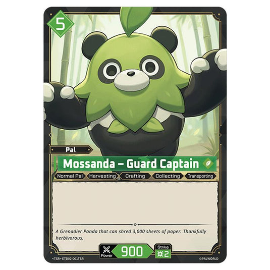 Mossanda – Guard Captain card from the Palworld set Dawn of Palpagos