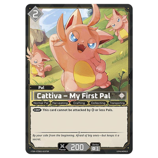 Cattiva – My First Pal card from the Palworld set Dawn of Palpagos